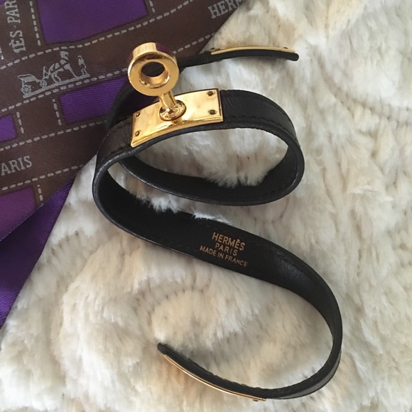 💯Hermes Kelly Double Tour Bracelet Dark chocolate - Picture 3 of 5